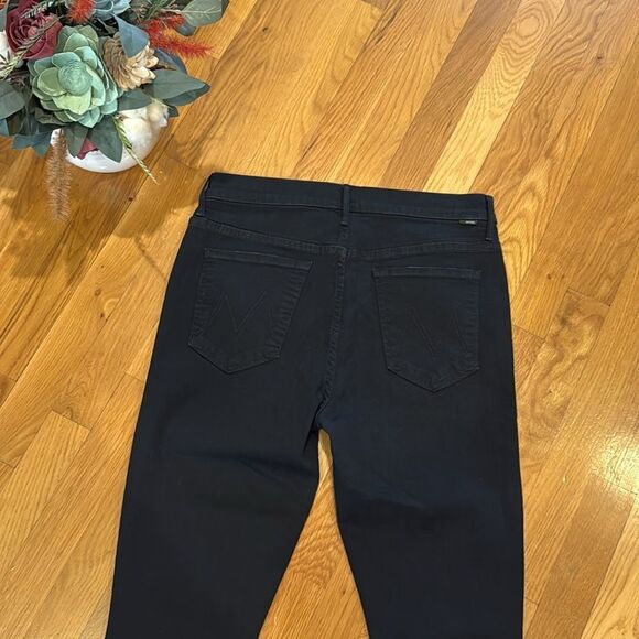 Mother Stunner Zip Ankle Step Fray Not Guilty Women's Black Jeans-31-Excellent - Picture 8 of 16